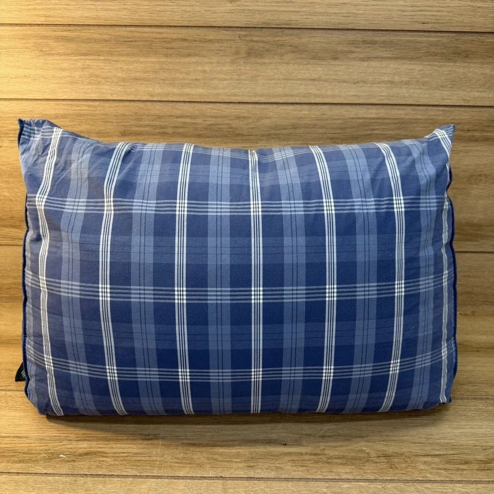 Ralph Lauren Polo PRL Tartan Plaid Pillow Wedge Bolster 20